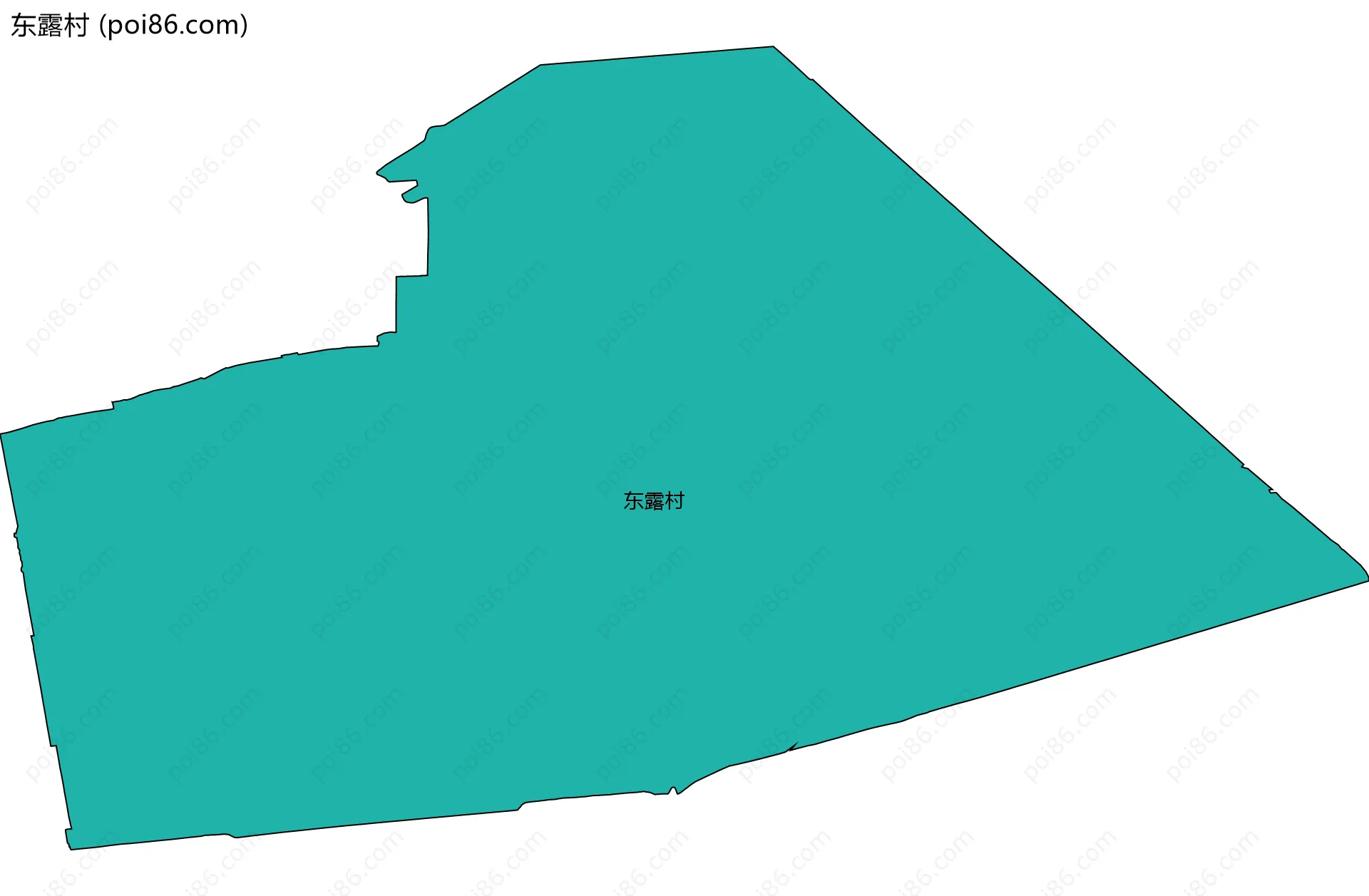 东露村边界地图