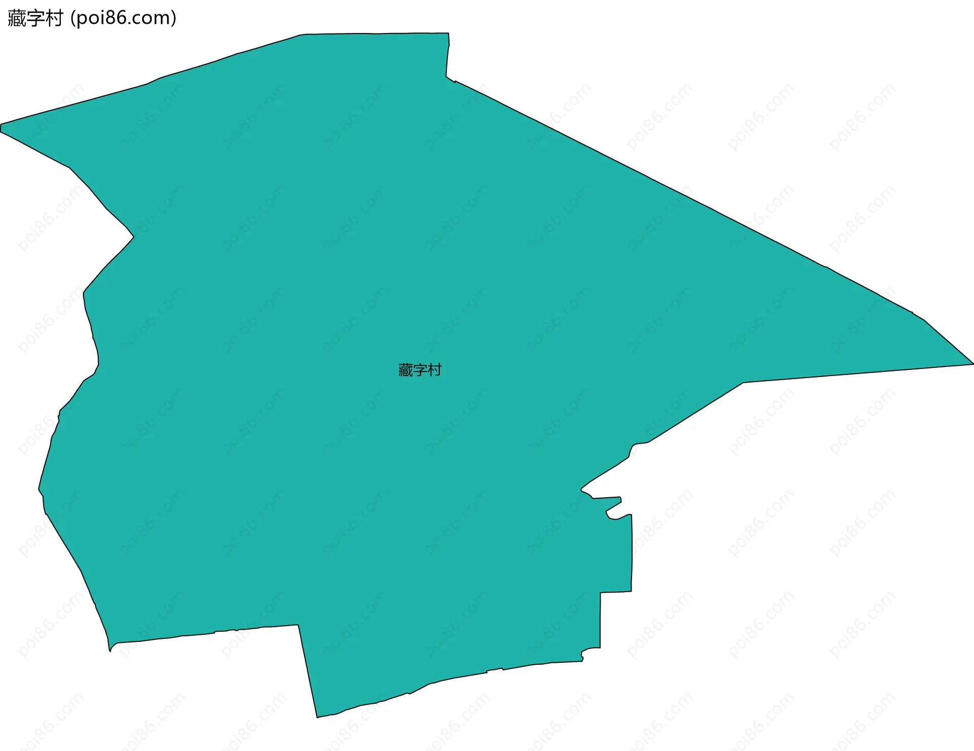藏字村边界地图