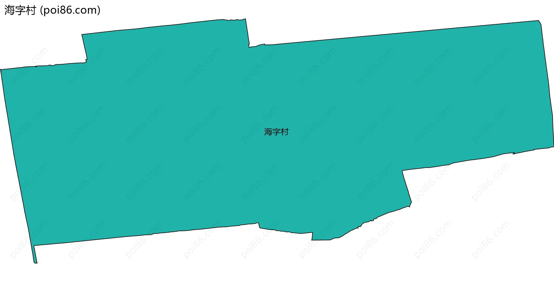 海字村边界地图