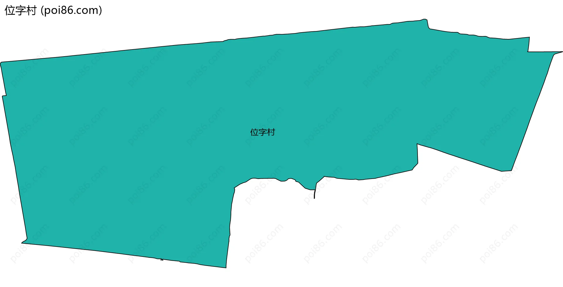 位字村边界地图