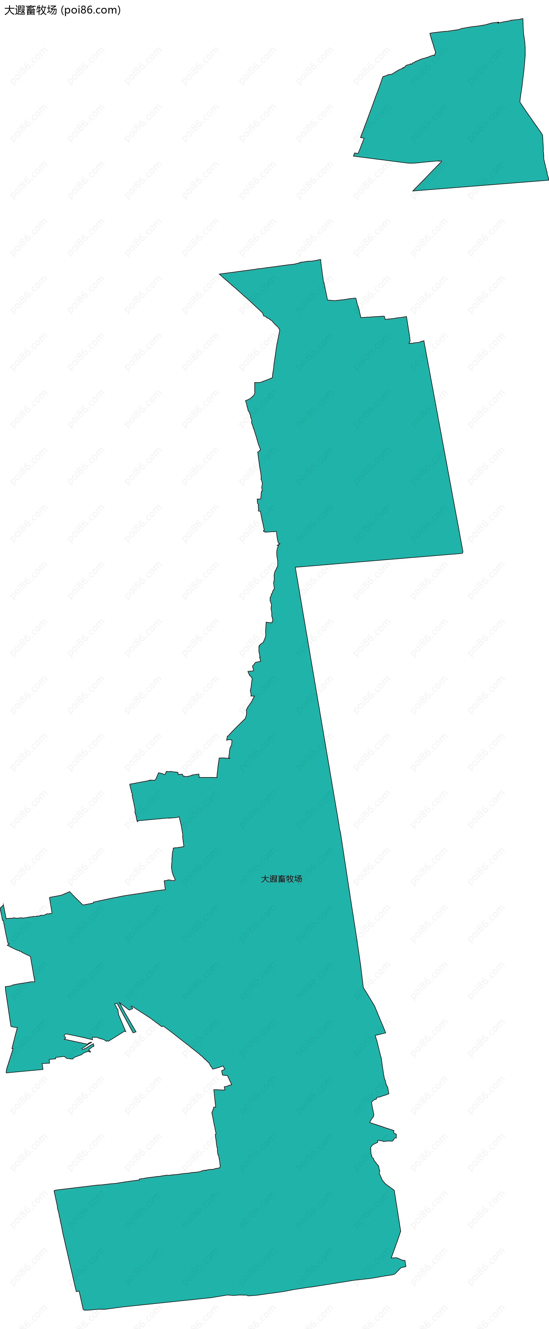 大遐畜牧场边界地图