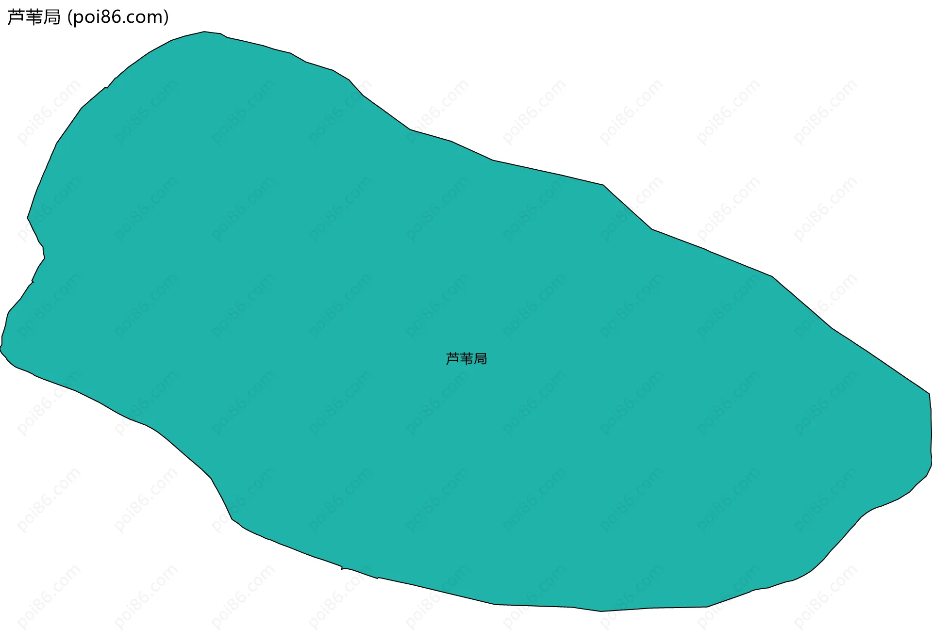 芦苇局边界地图