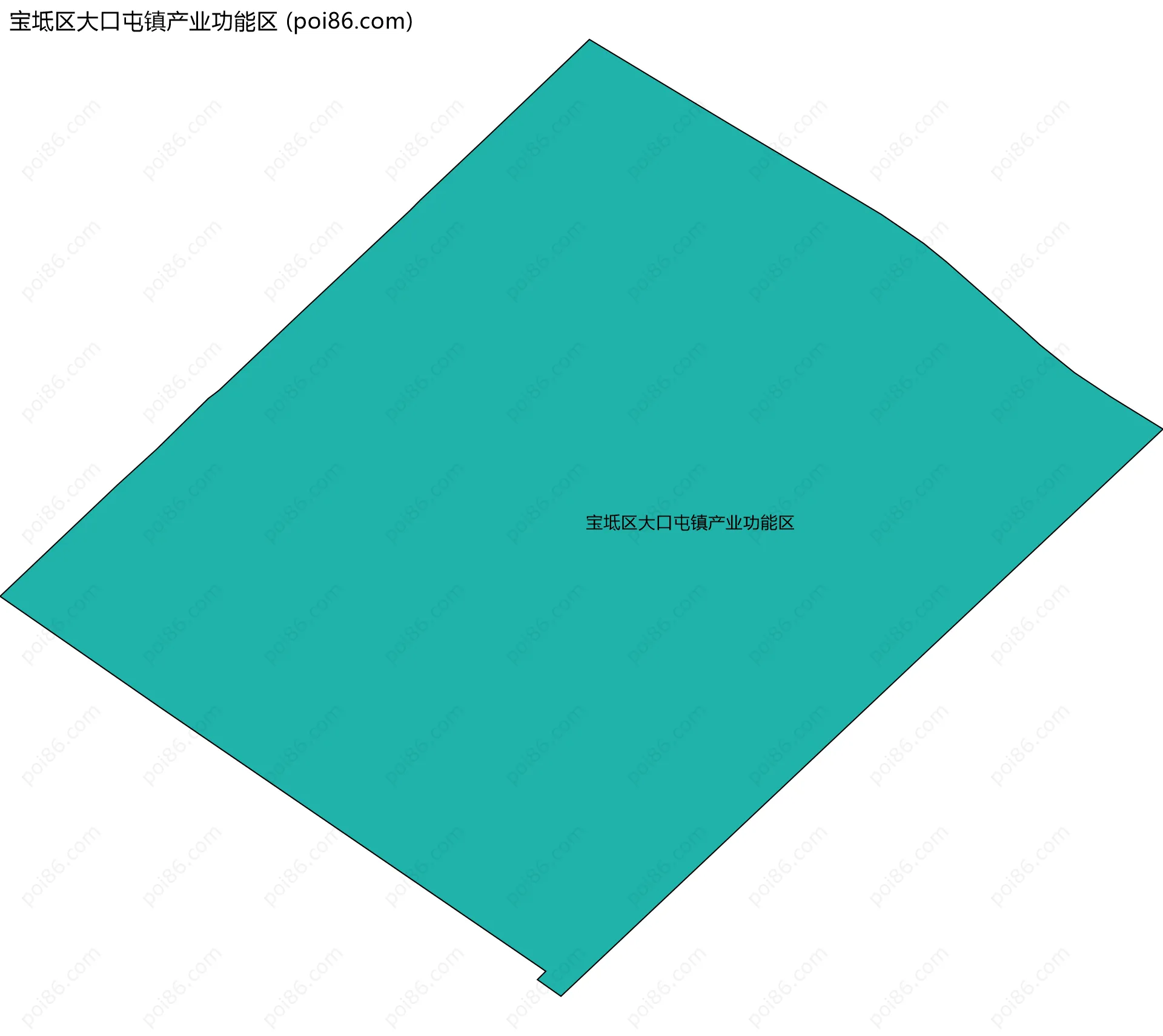 宝坻区大口屯镇产业功能区边界地图