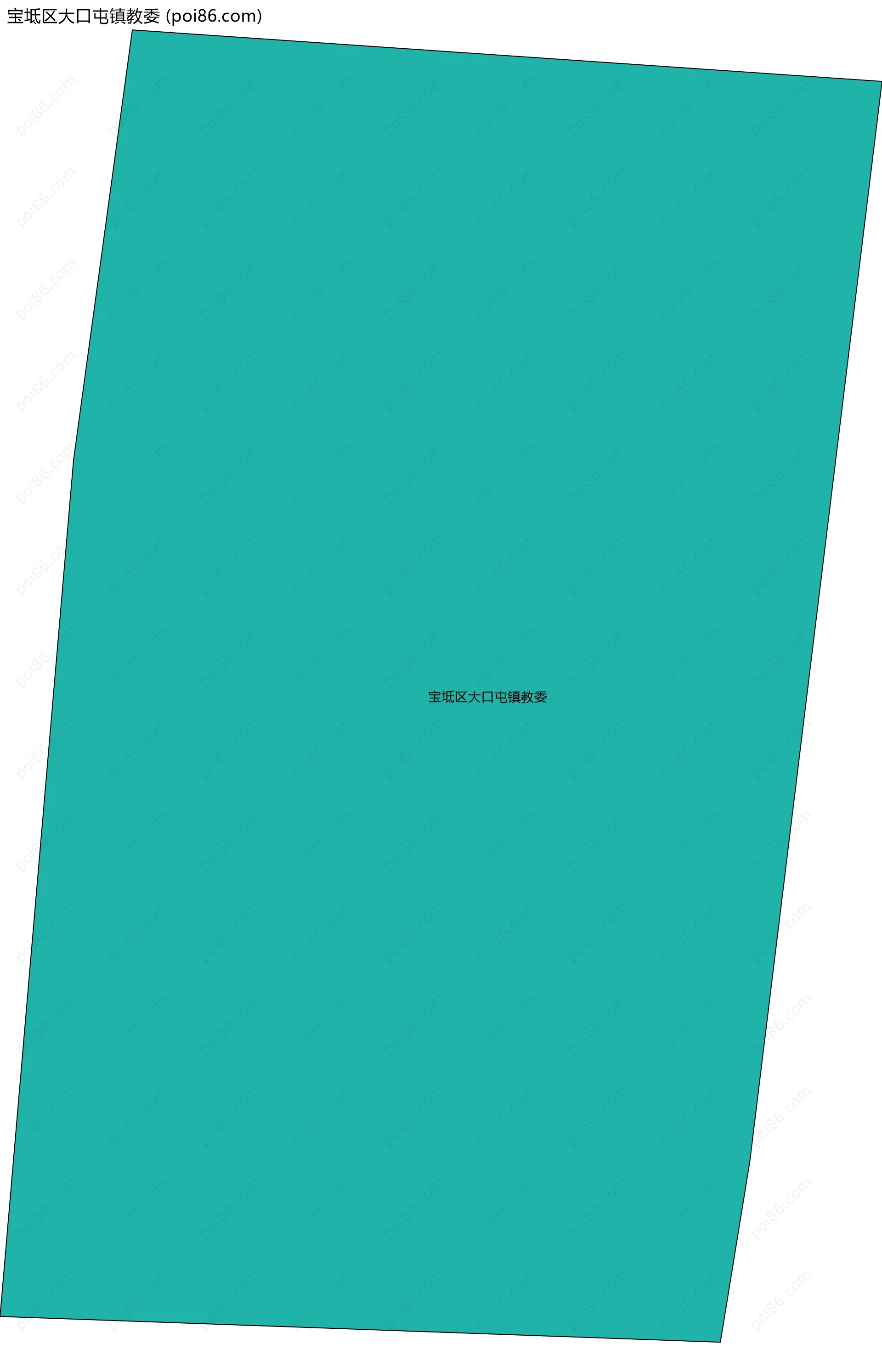 宝坻区大口屯镇教委边界地图