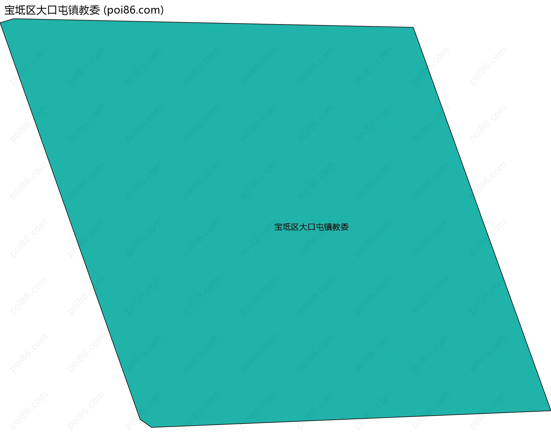 宝坻区大口屯镇教委边界地图