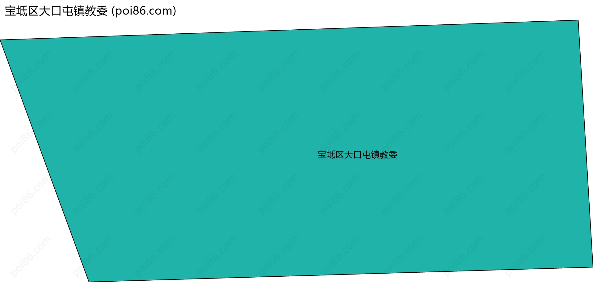 宝坻区大口屯镇教委边界地图