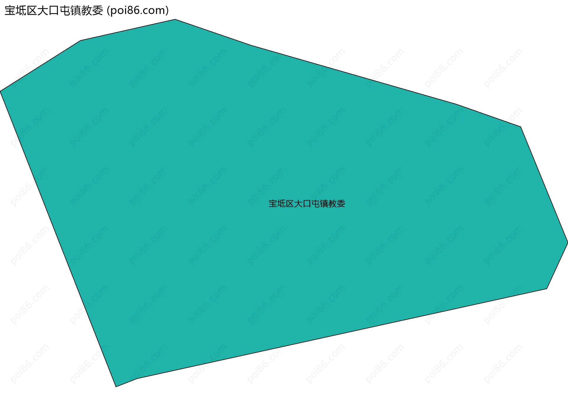 宝坻区大口屯镇教委边界地图