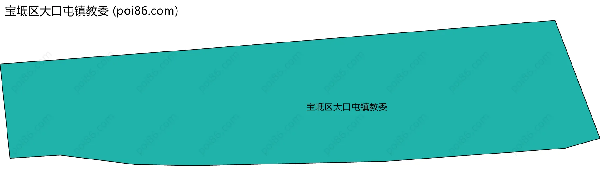 宝坻区大口屯镇教委边界地图