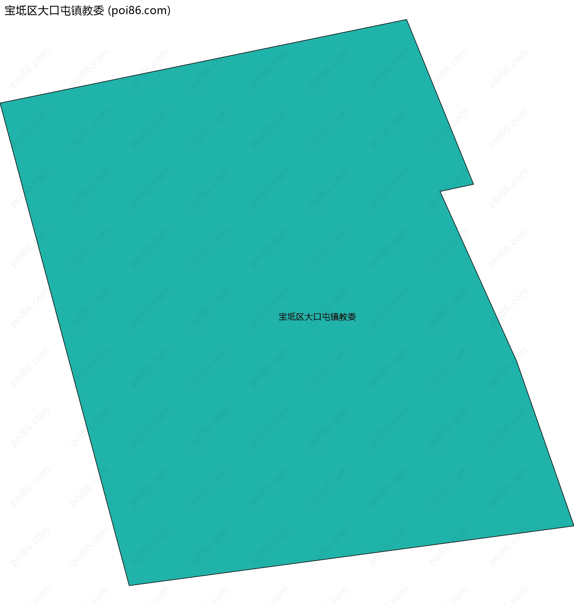 宝坻区大口屯镇教委边界地图