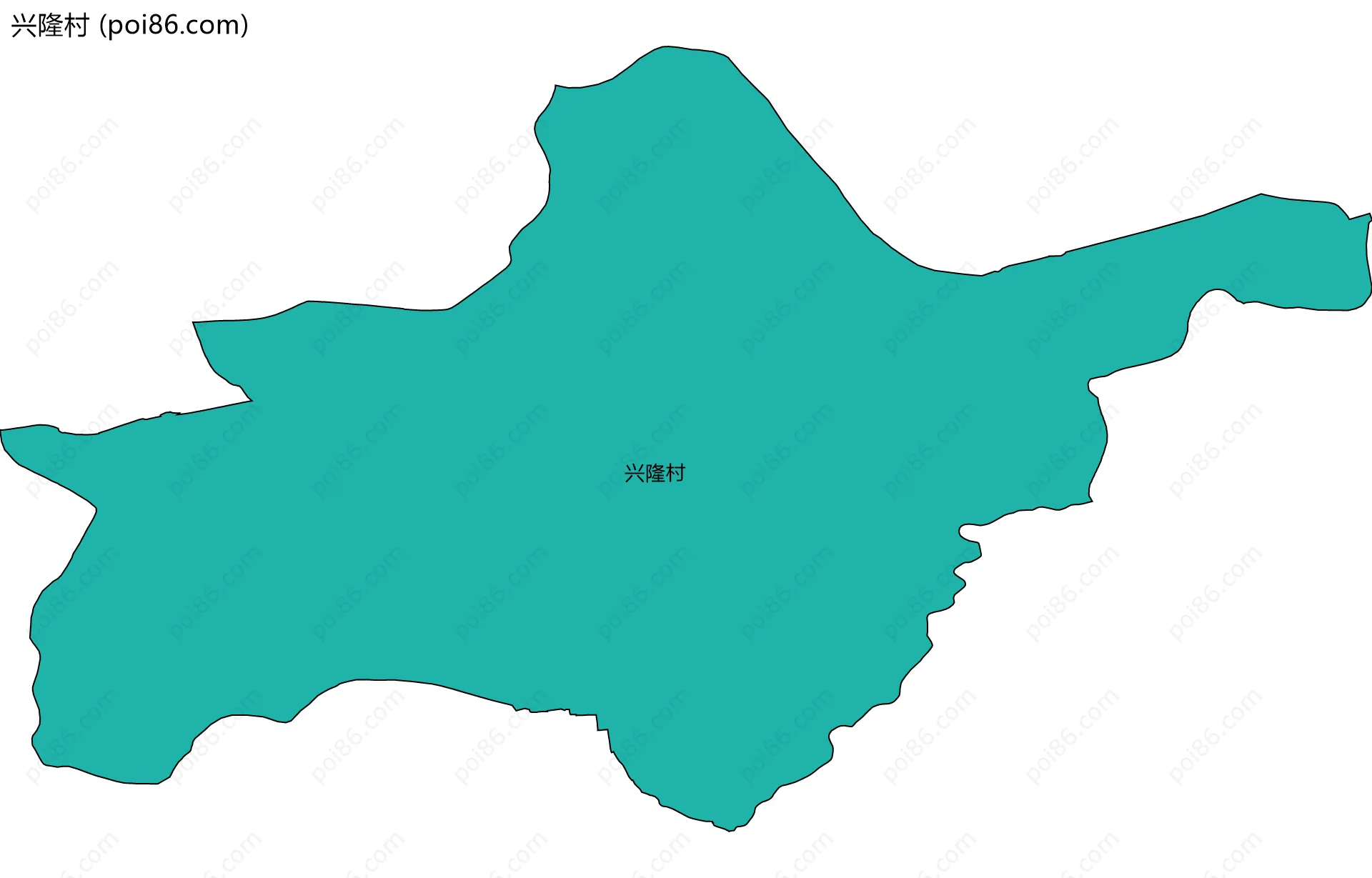 兴隆村边界地图