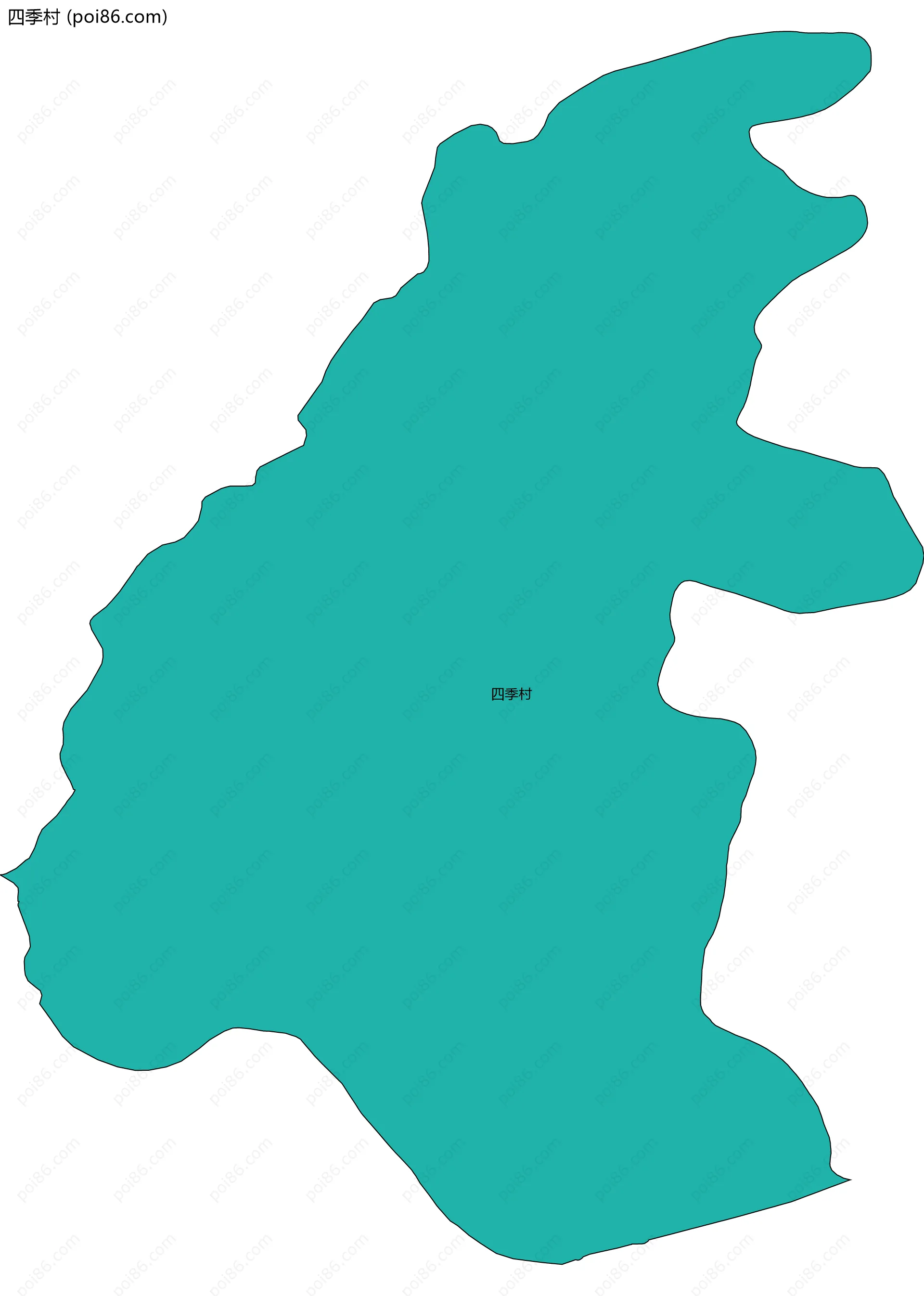 四季村边界地图