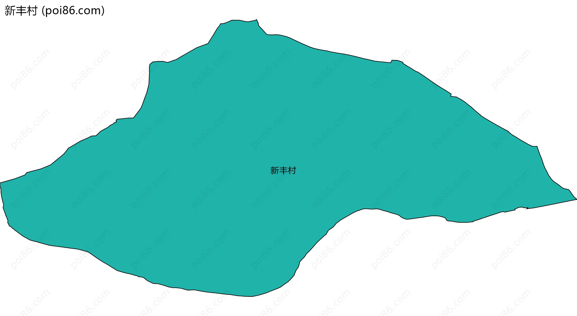 新丰村边界地图