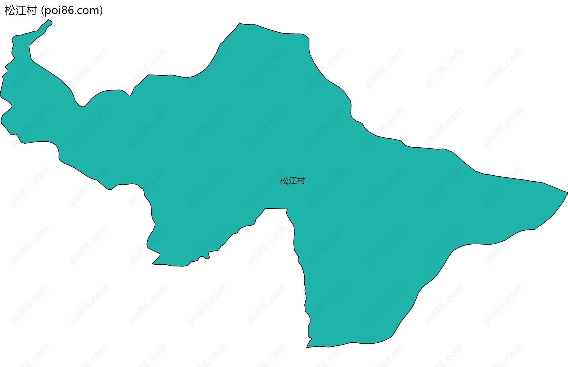 松江村边界地图