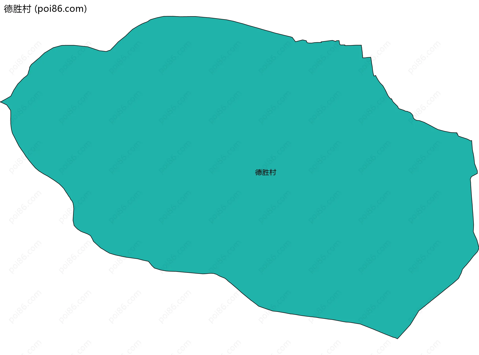 德胜村边界地图