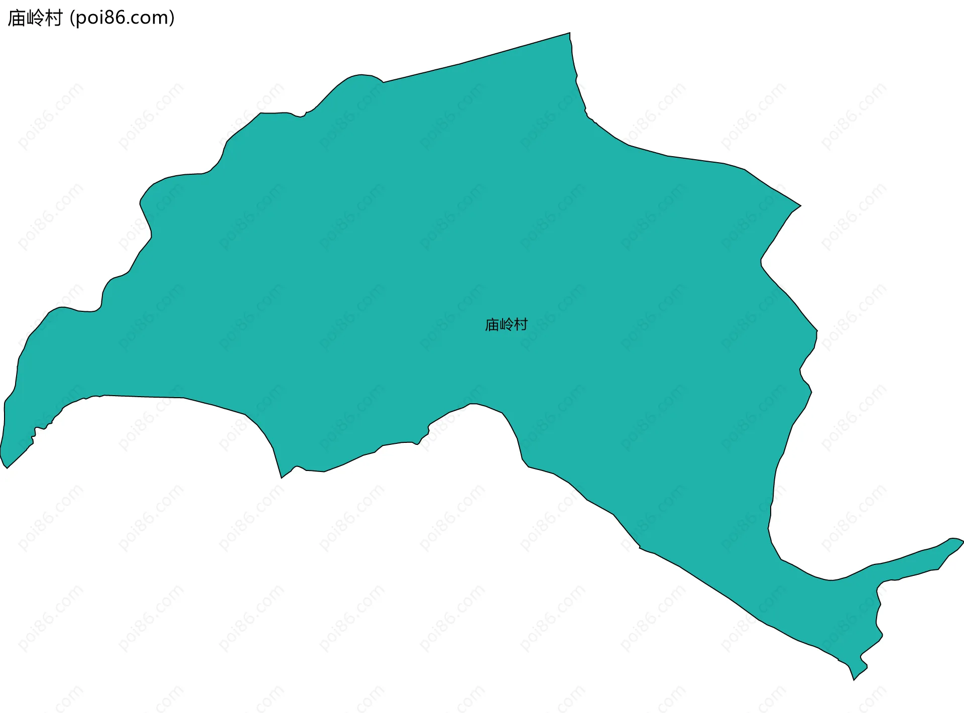 庙岭村边界地图