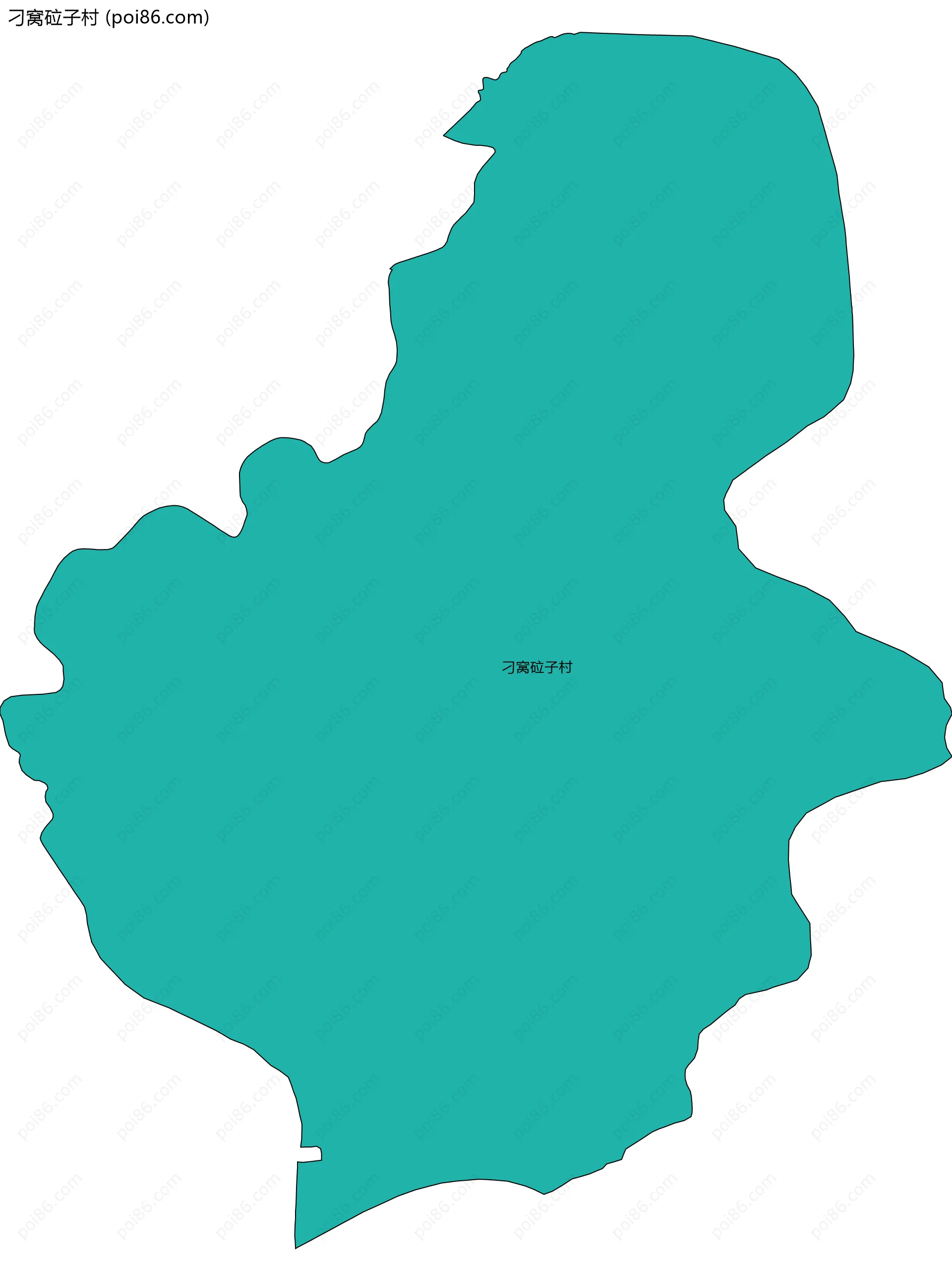 刁窝砬子村边界地图