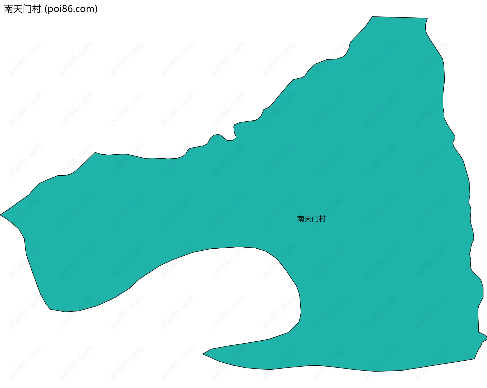 南天门村边界地图