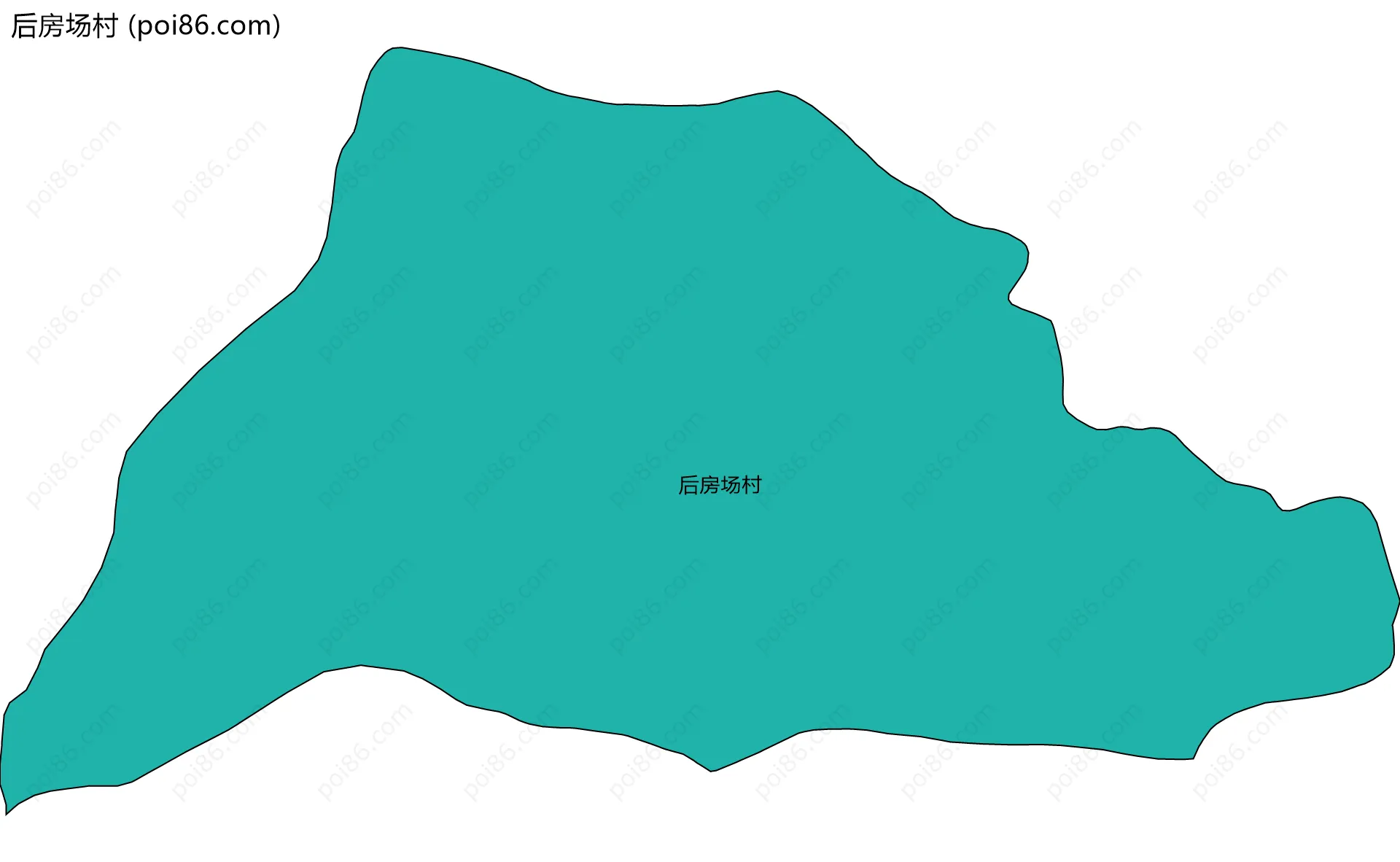 后房场村边界地图