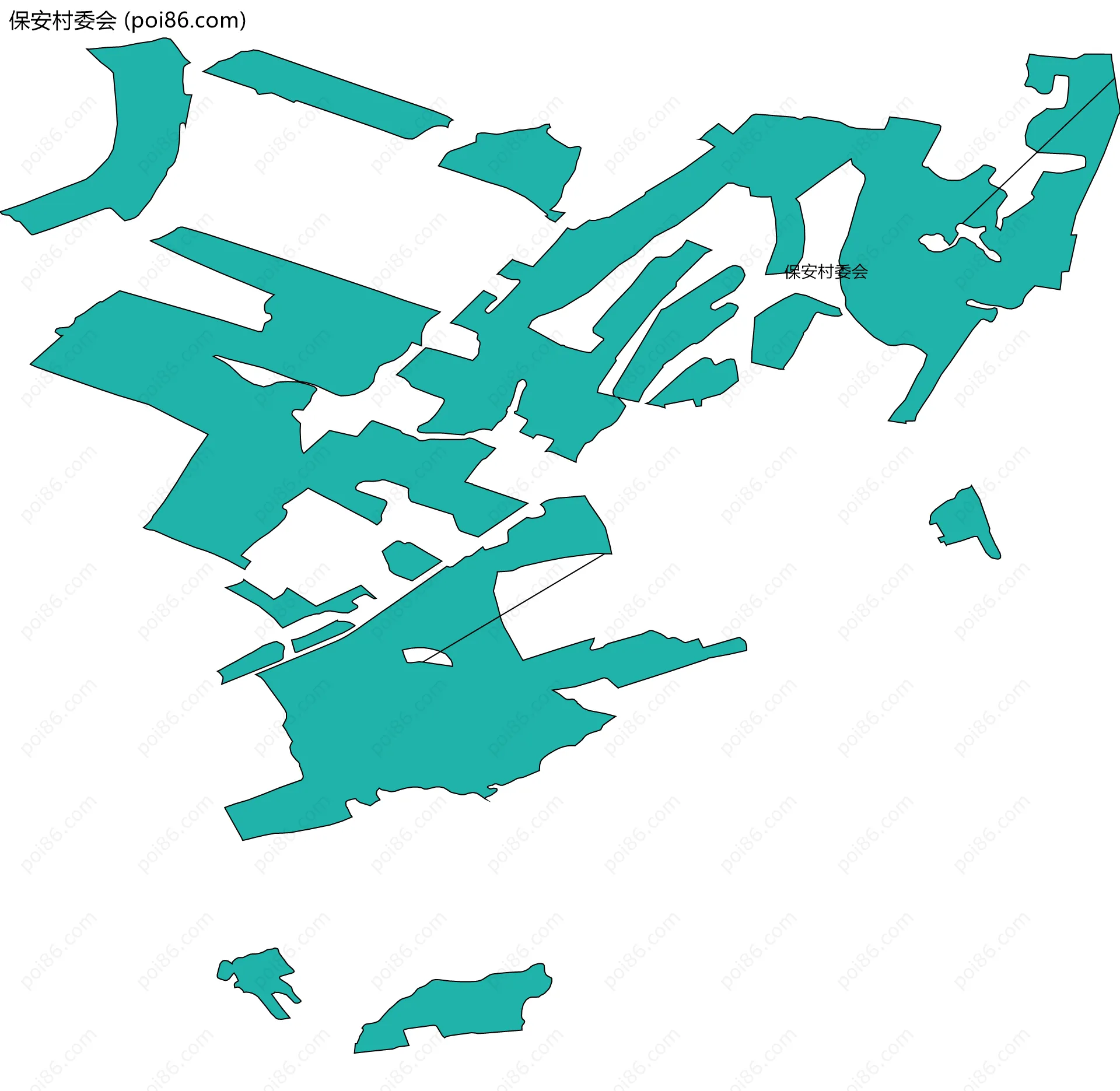 保安村委会边界地图