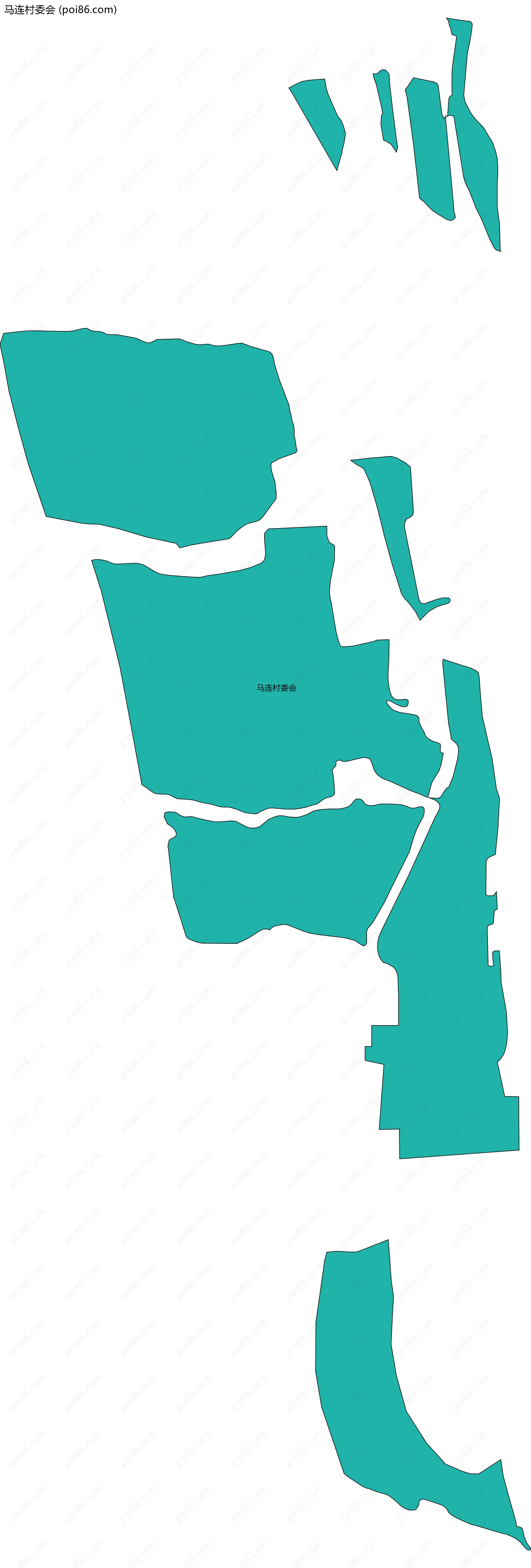 马连村委会边界地图