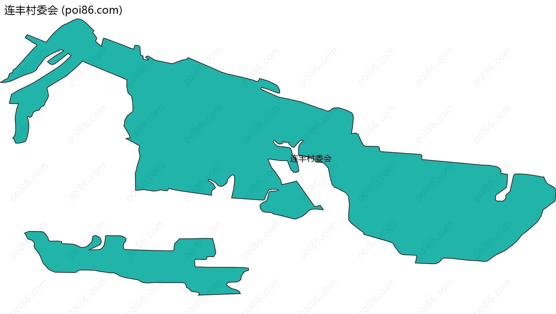 连丰村委会边界地图