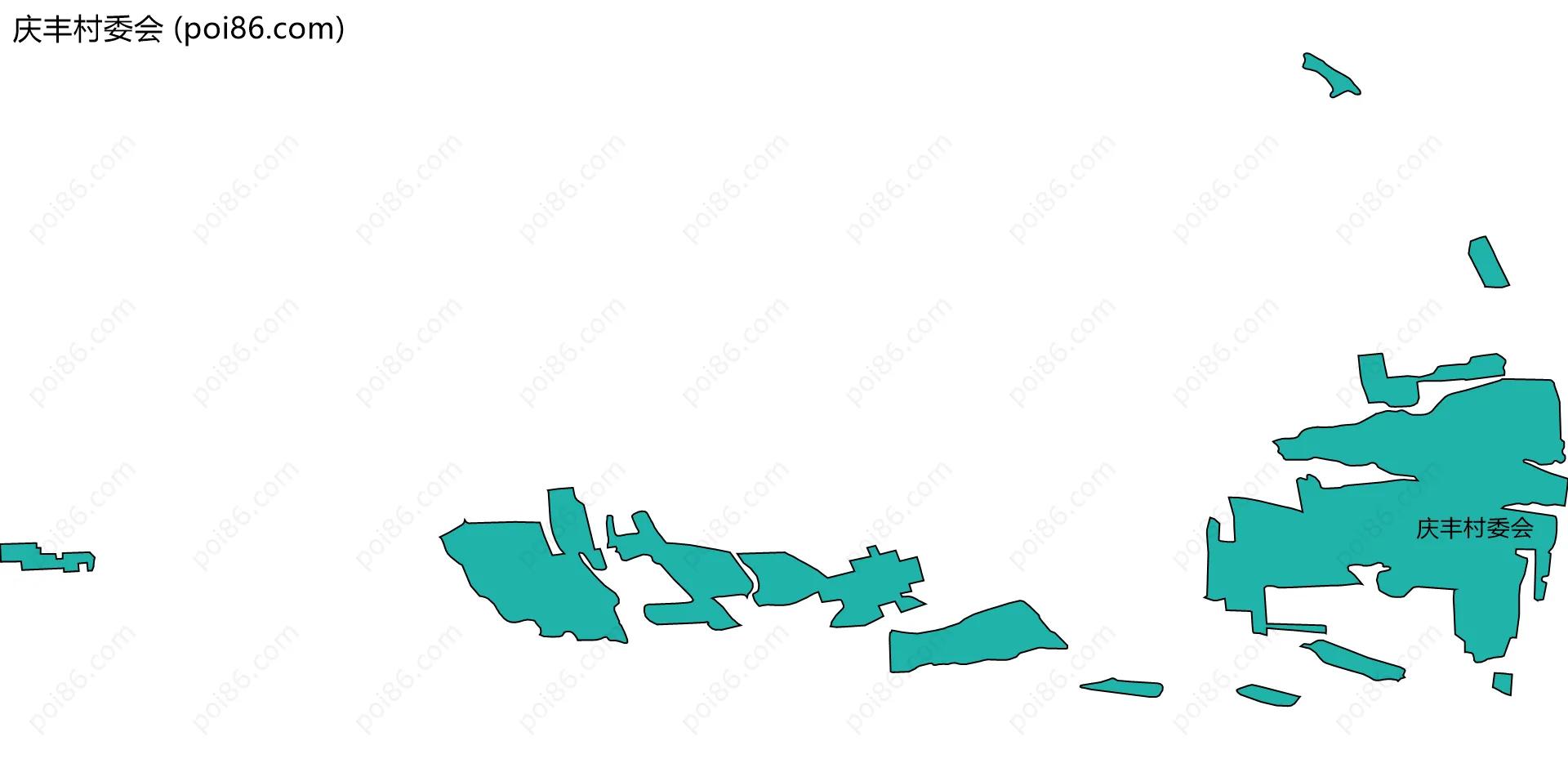 庆丰村委会边界地图