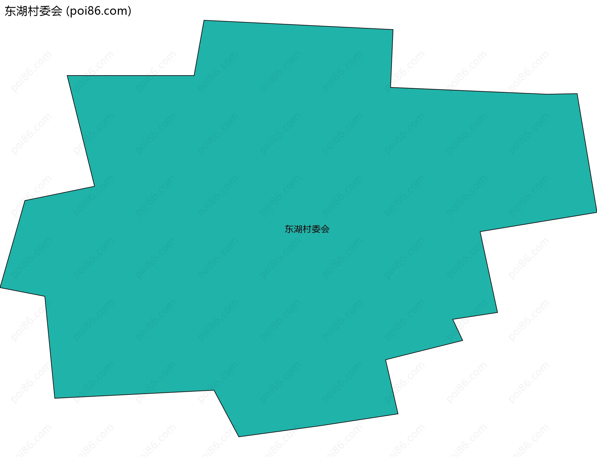 东湖村委会边界地图