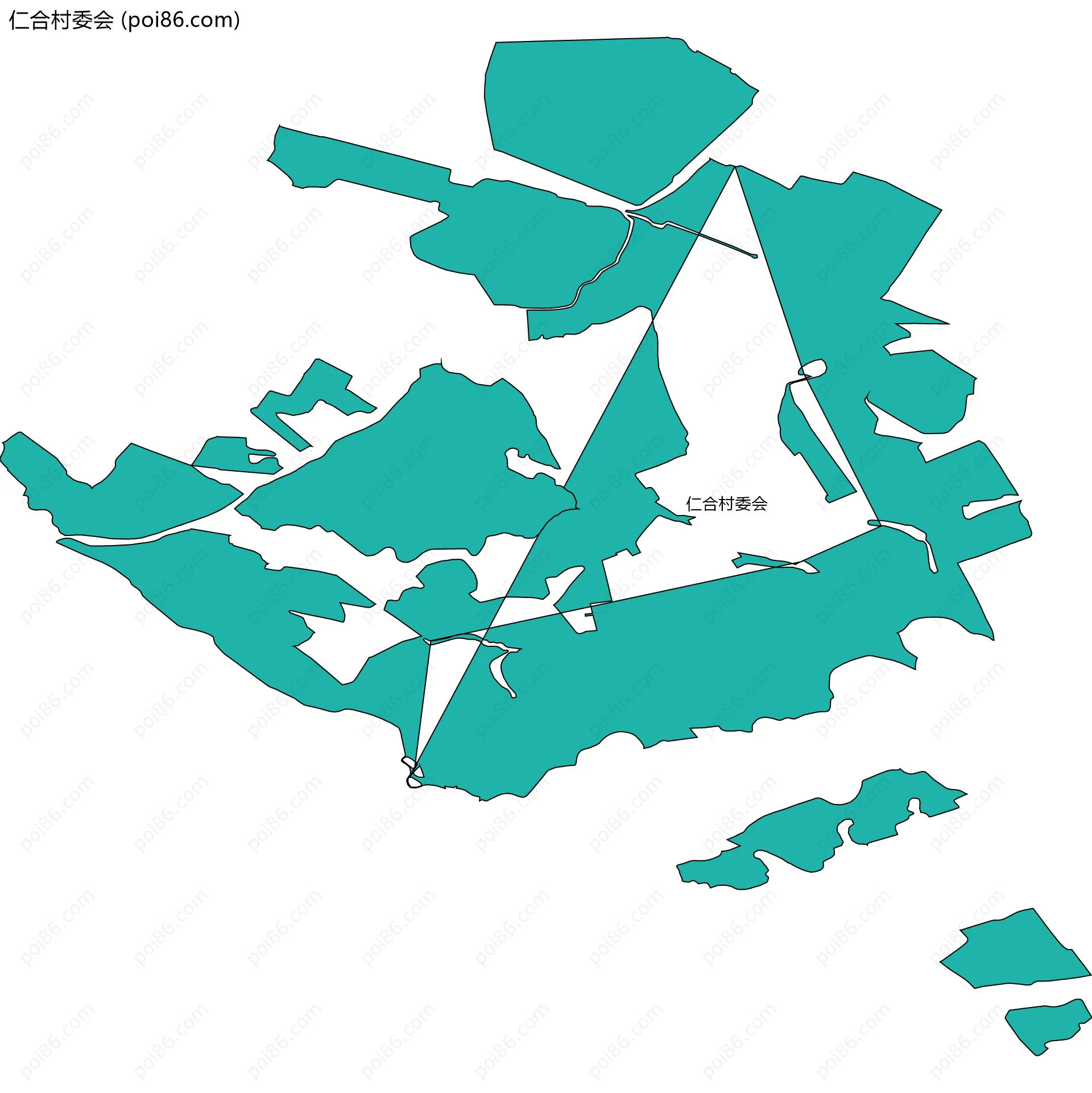 仁合村委会边界地图