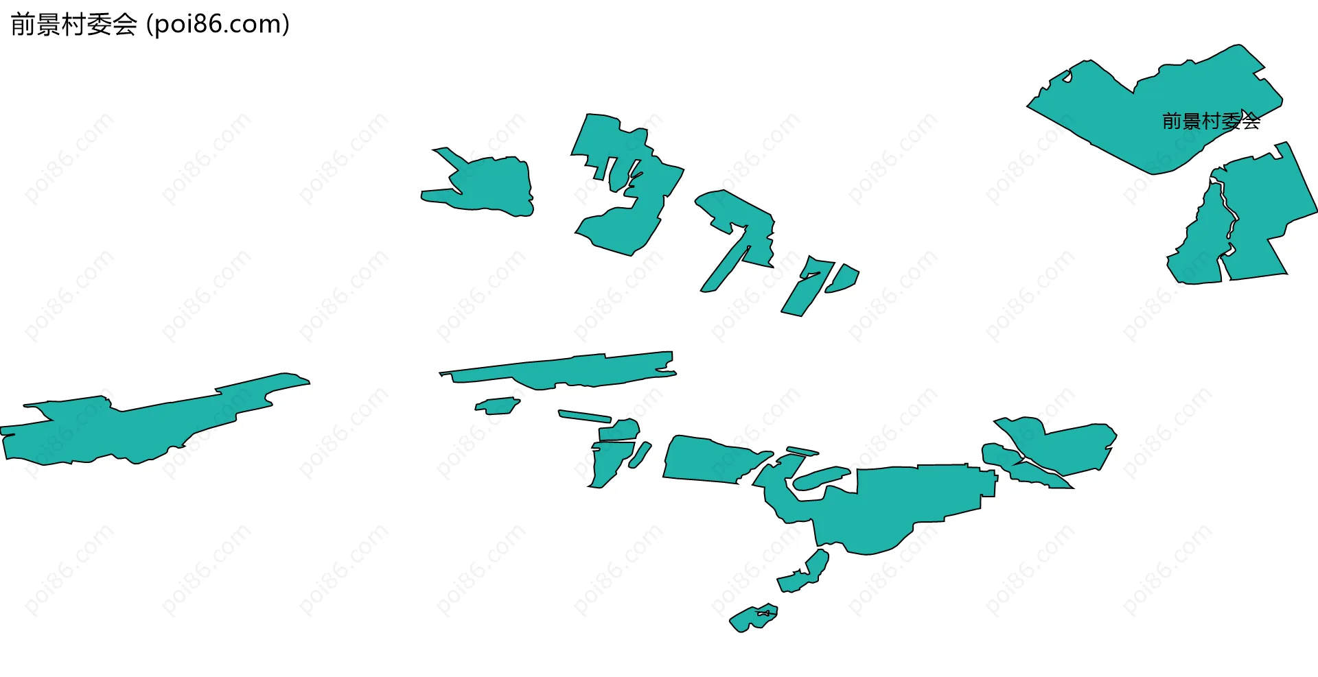 前景村委会边界地图