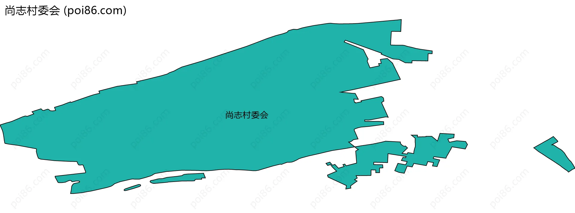 尚志村委会边界地图