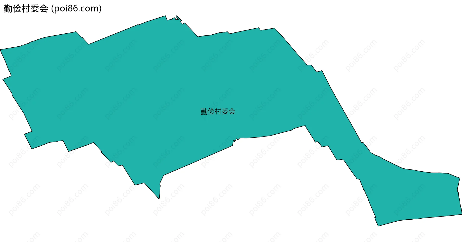 勤俭村委会边界地图