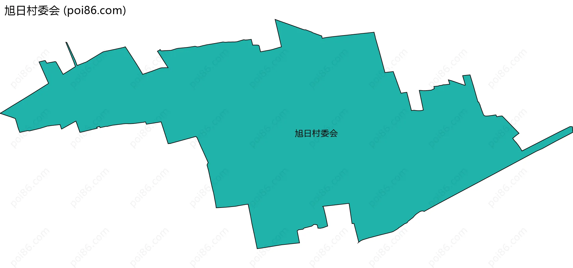 旭日村委会边界地图