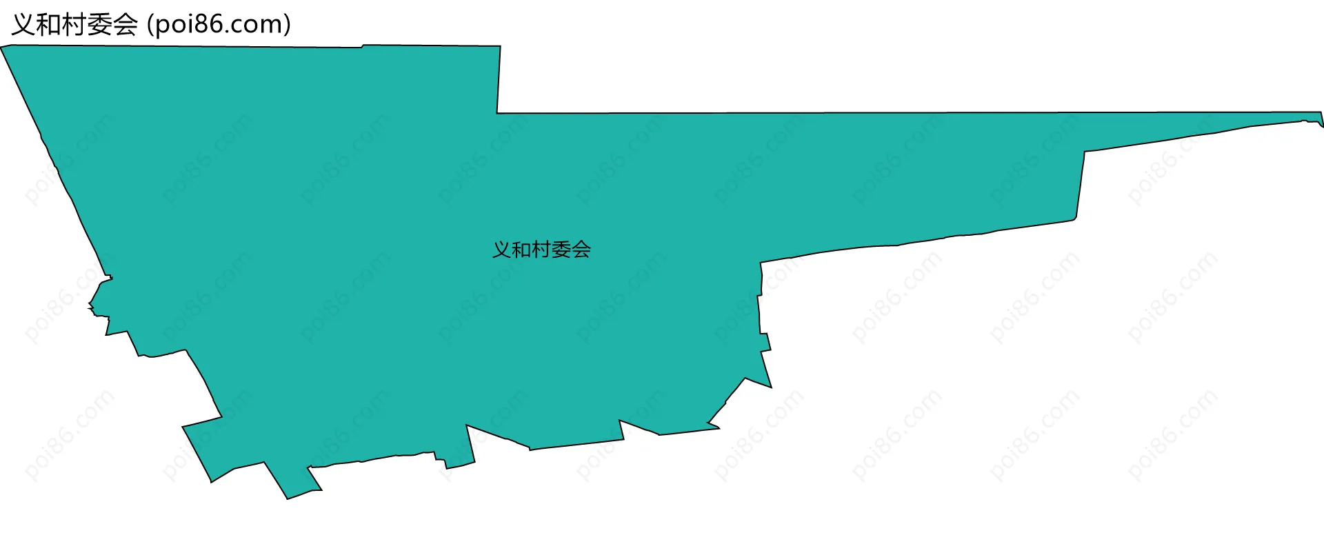 义和村委会边界地图