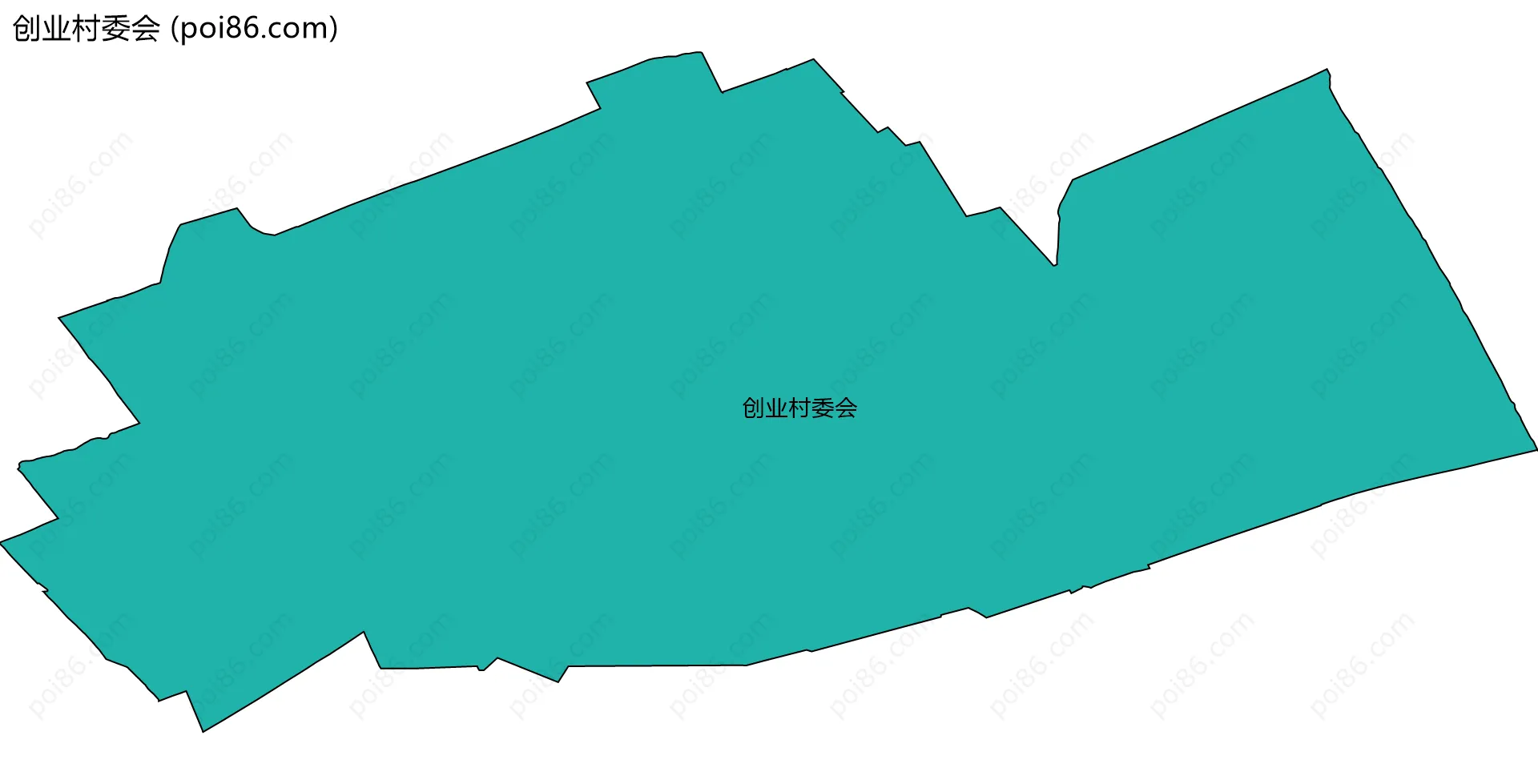 创业村委会边界地图