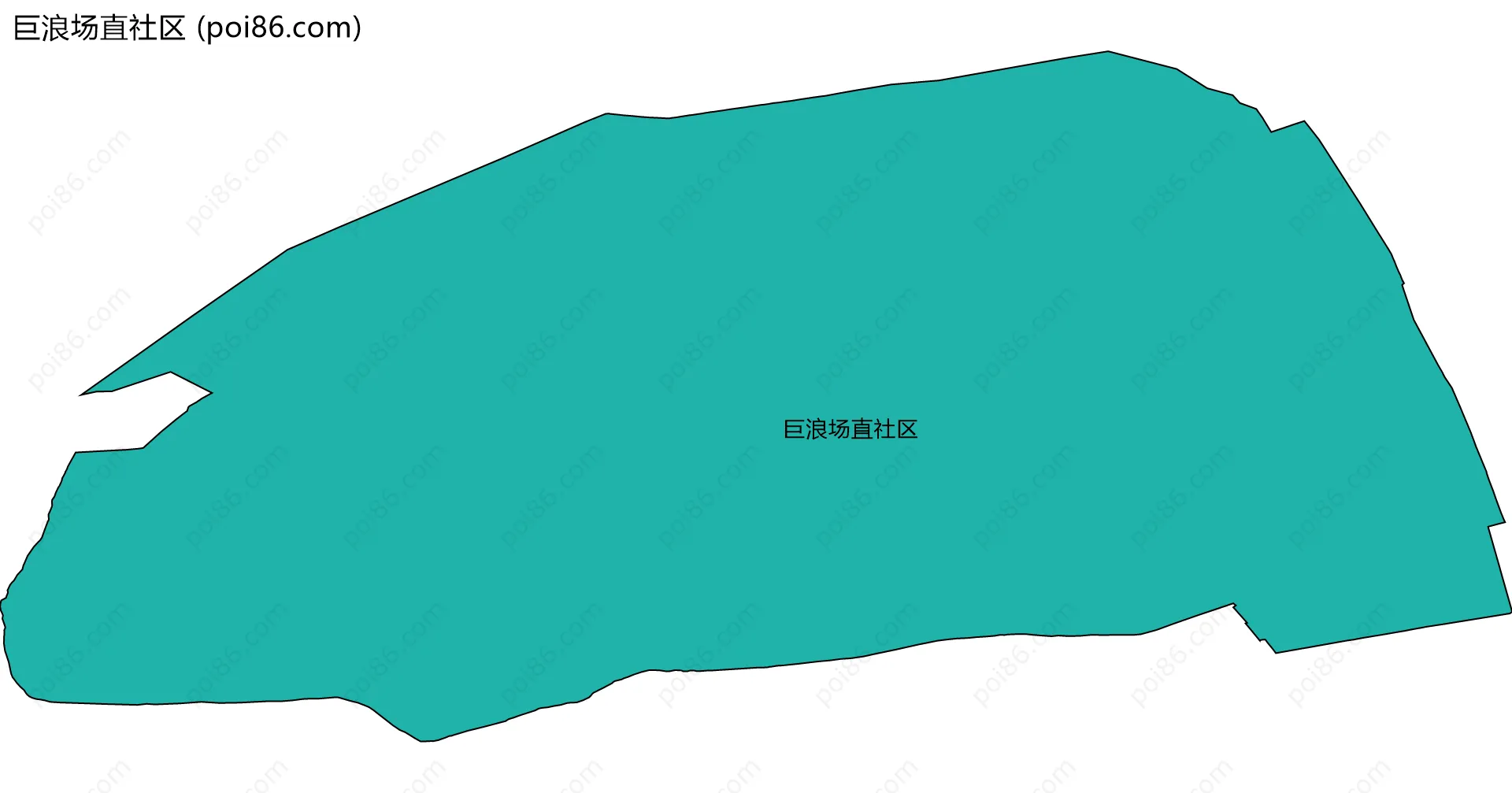 巨浪场直社区边界地图