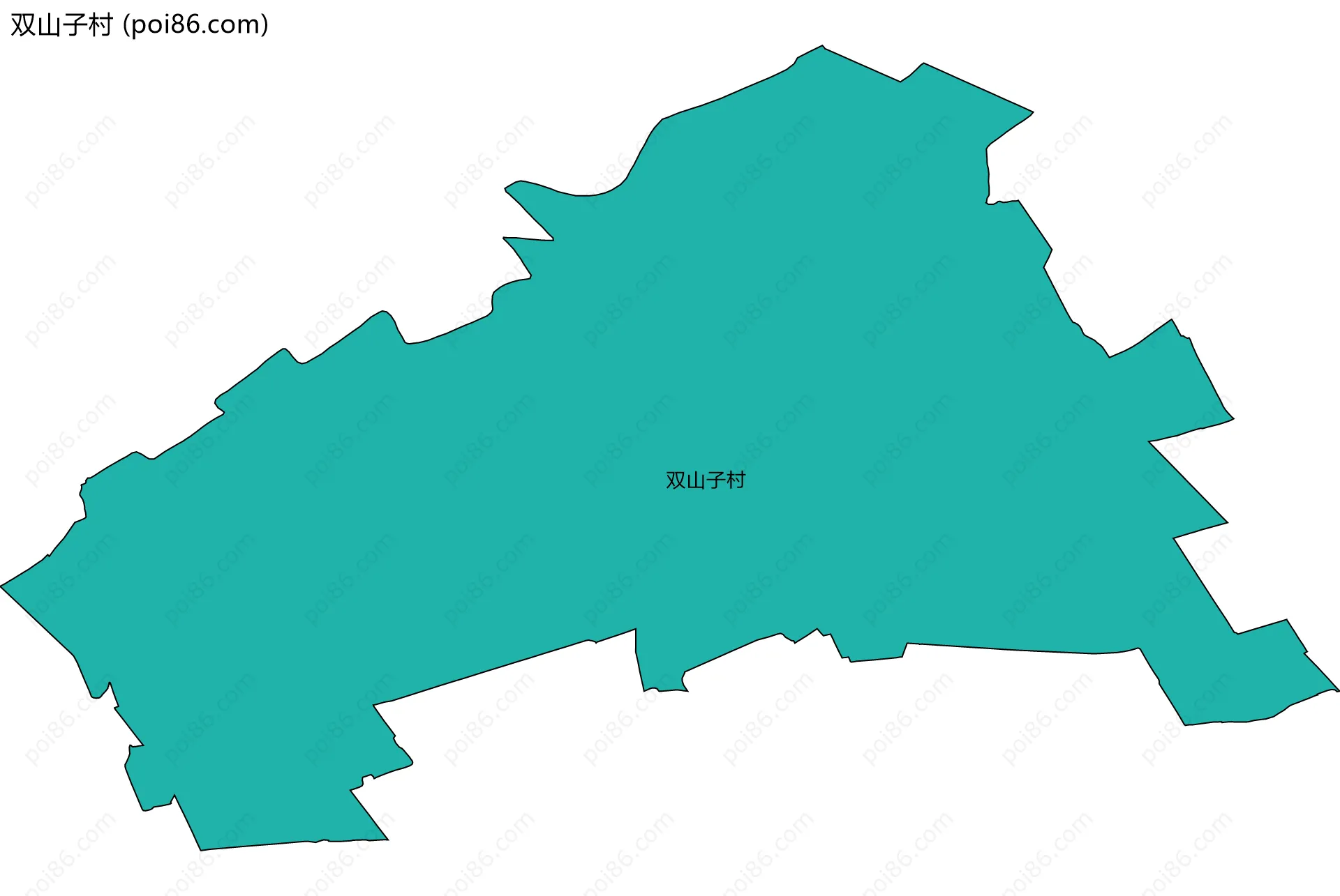 双山子村边界地图
