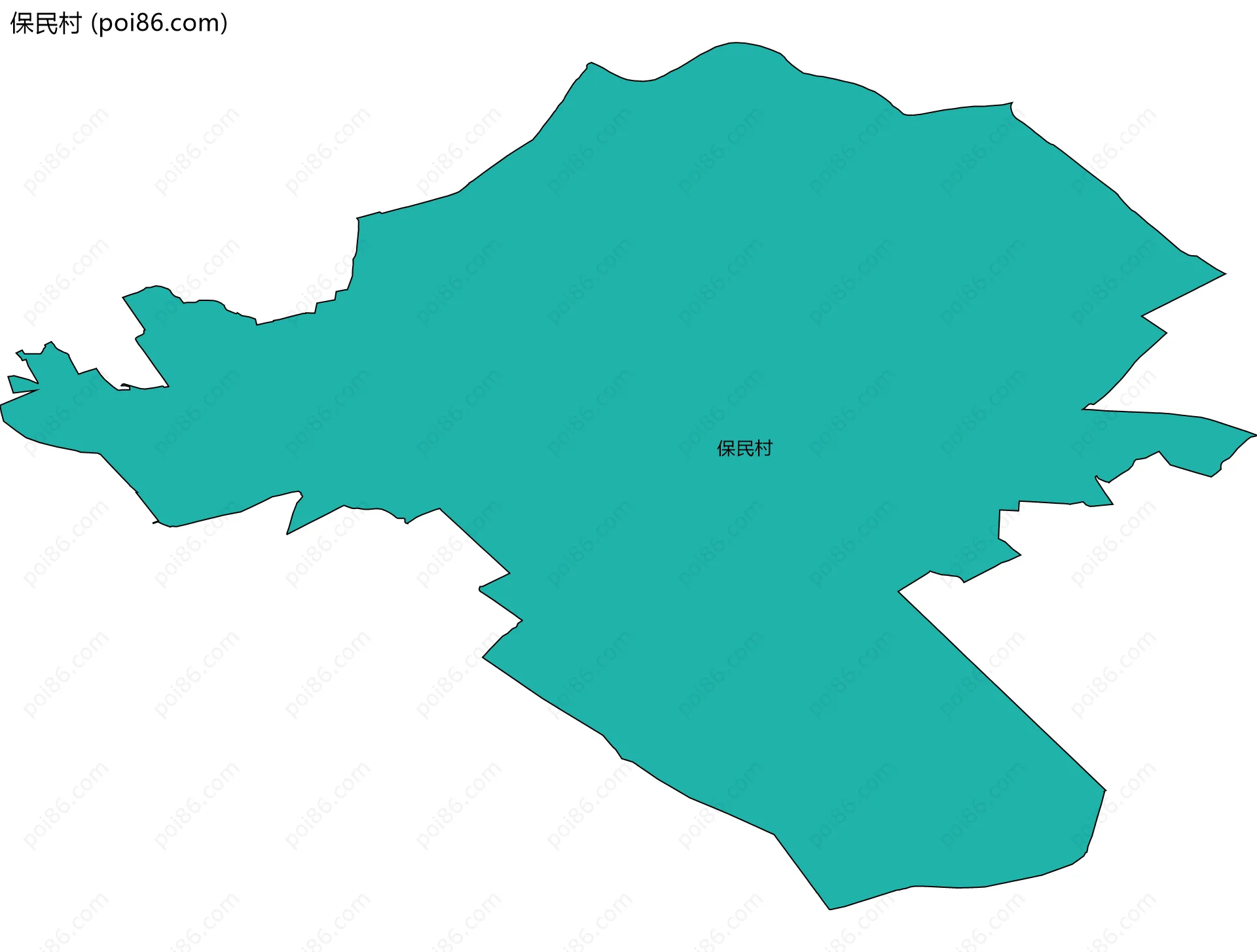 保民村边界地图
