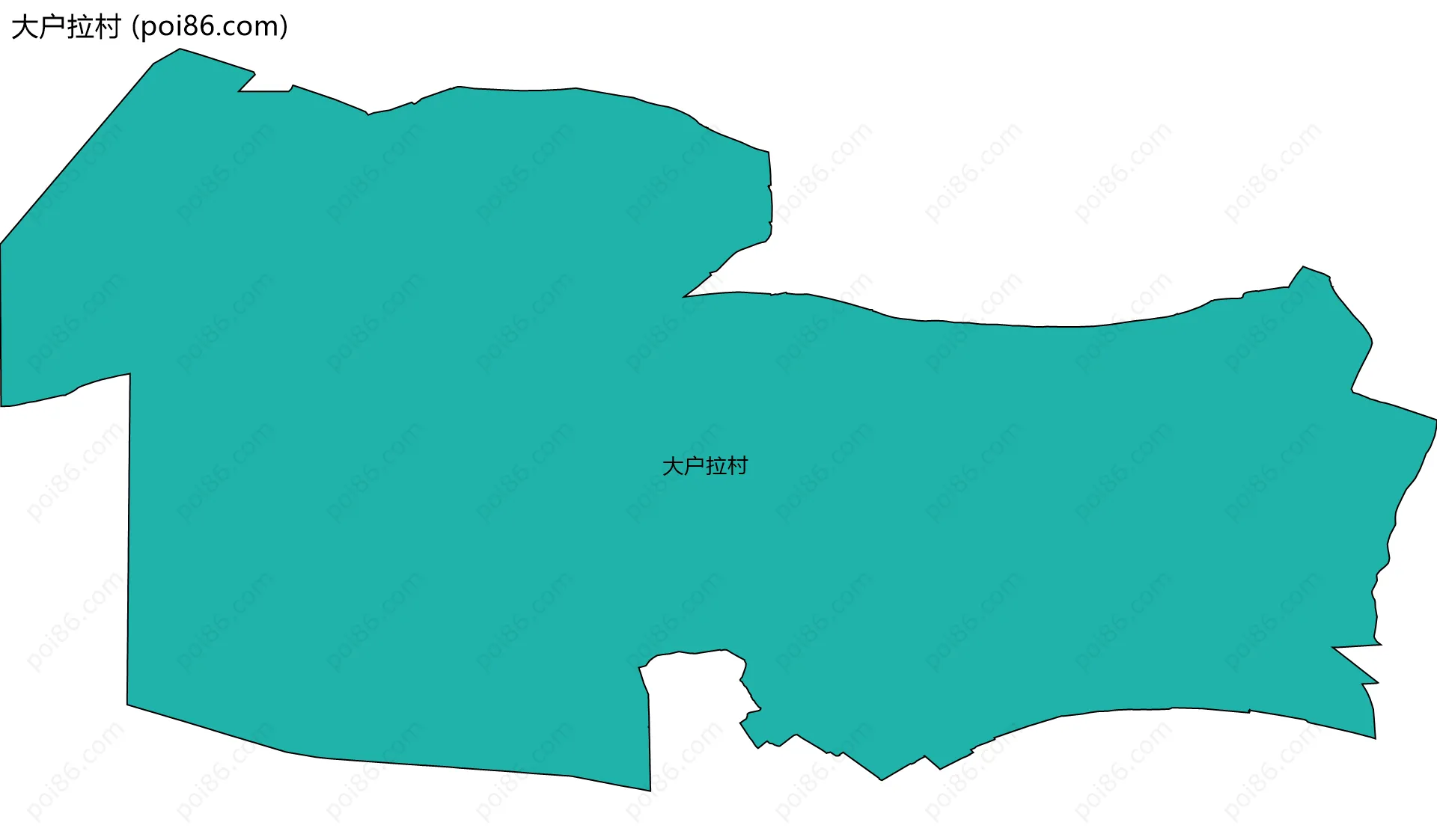 大户拉村边界地图