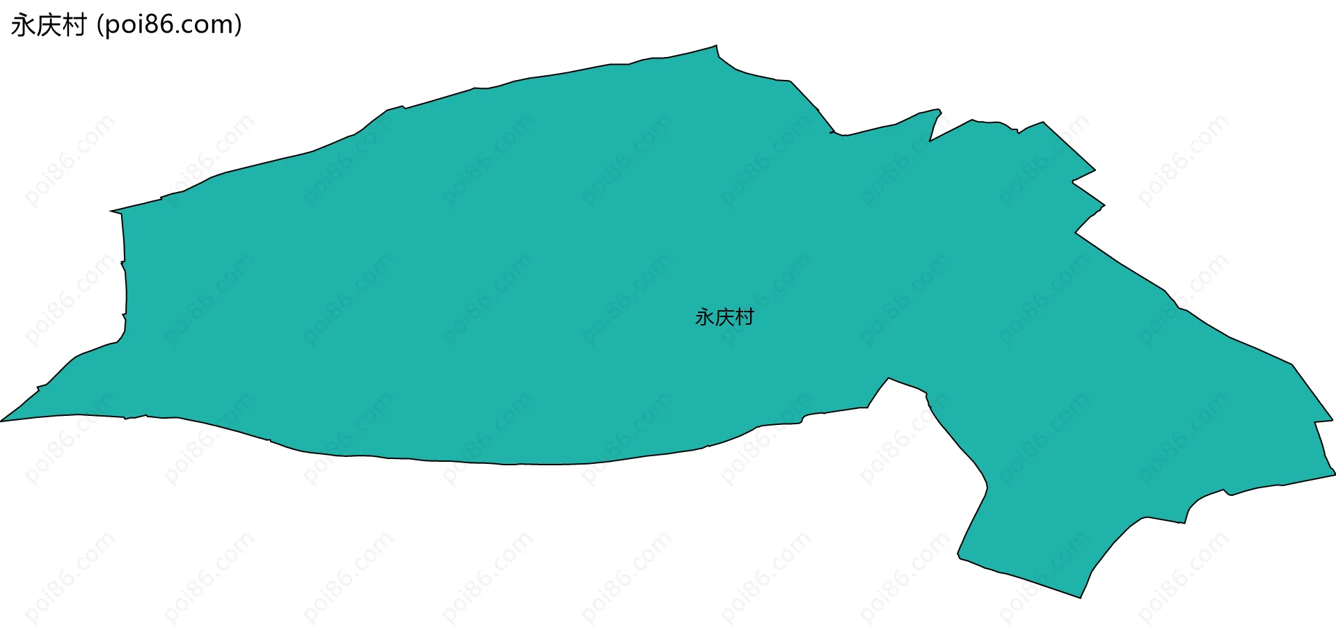 永庆村边界地图