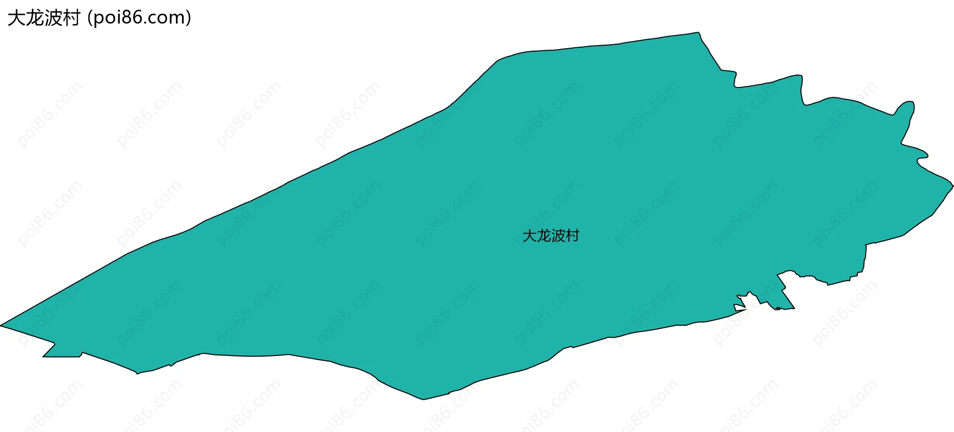 大龙波村边界地图