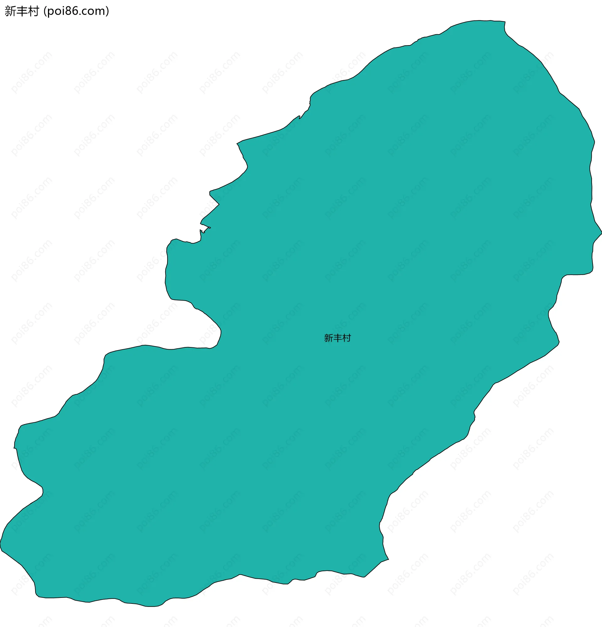 新丰村边界地图