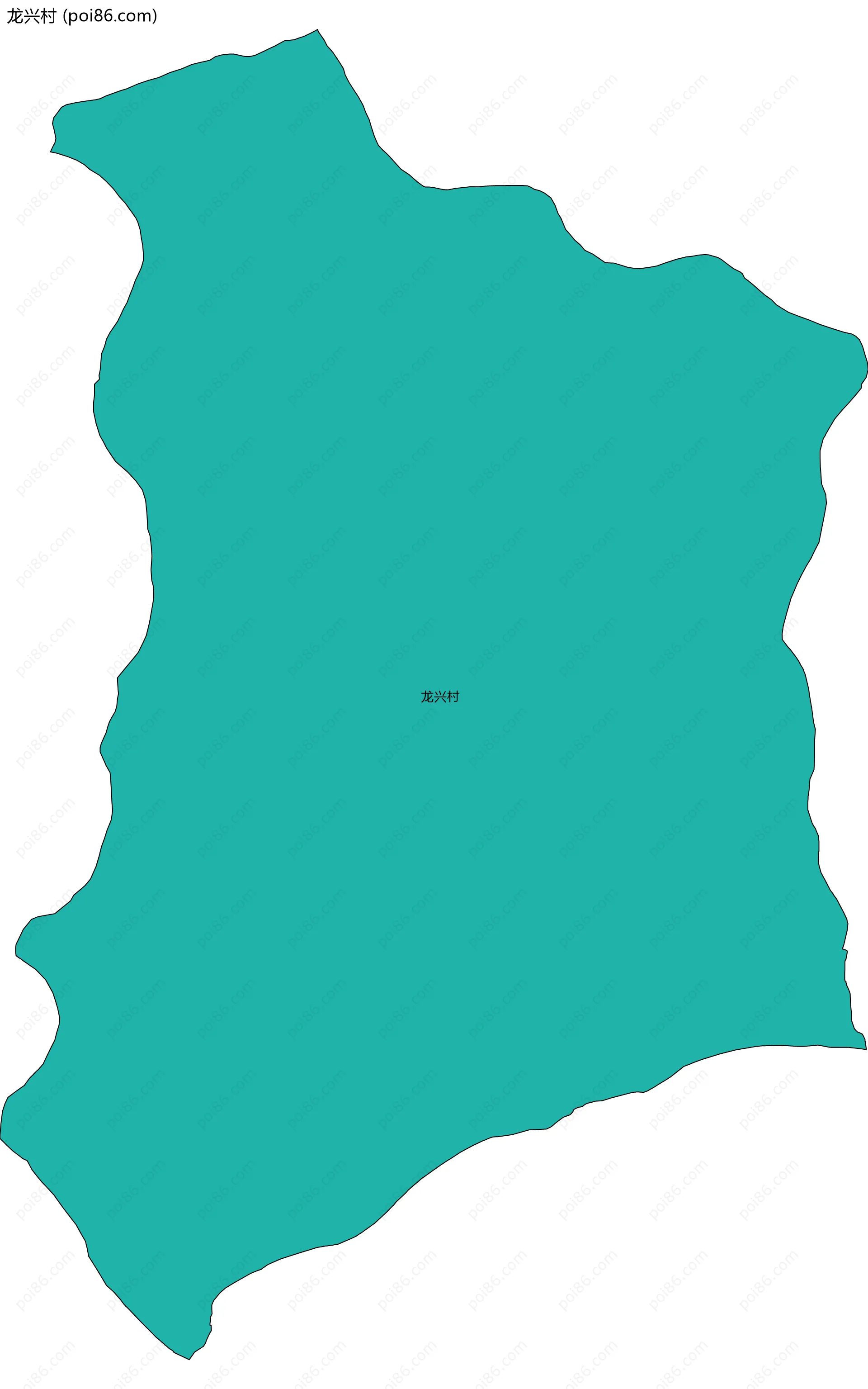 龙兴村边界地图