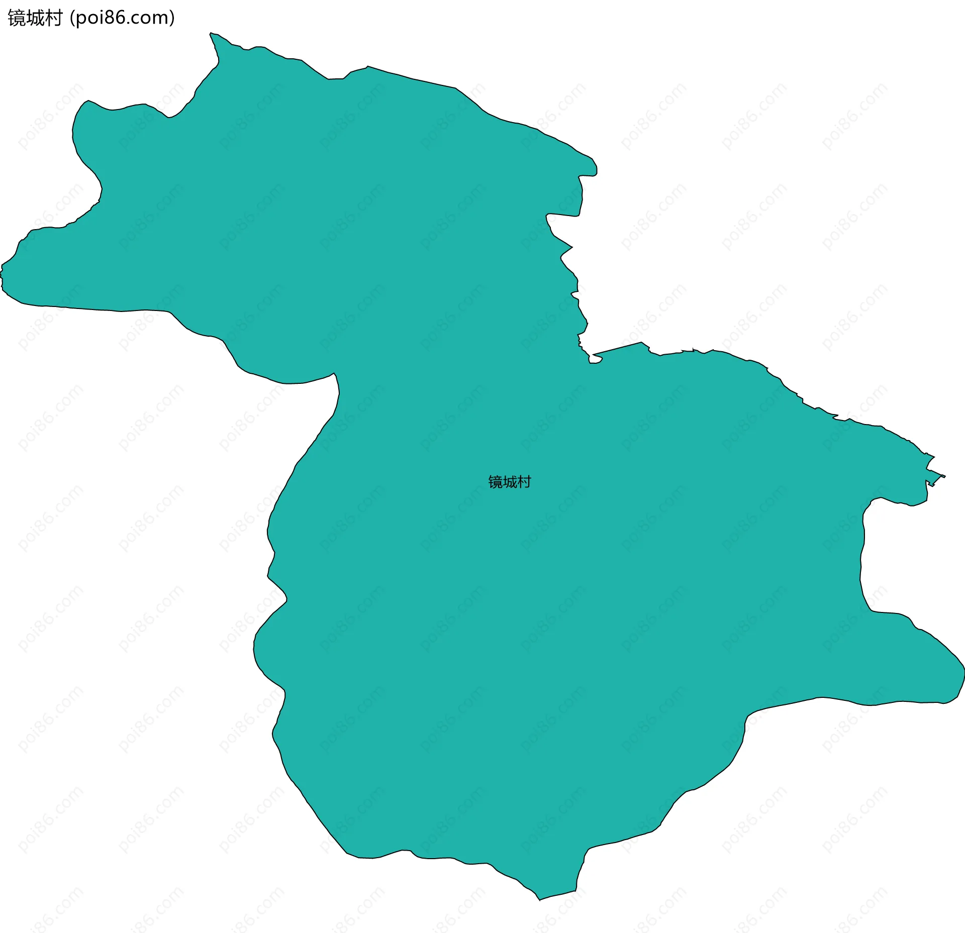 镜城村边界地图