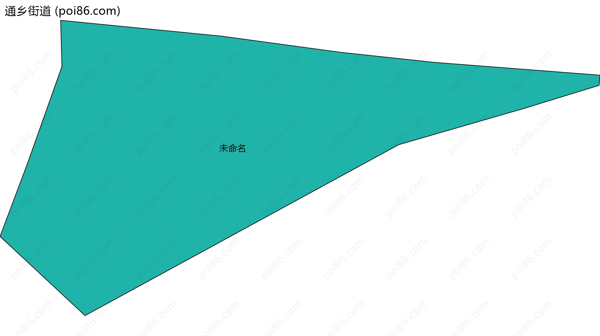 通乡街道边界地图(五级行政区划)