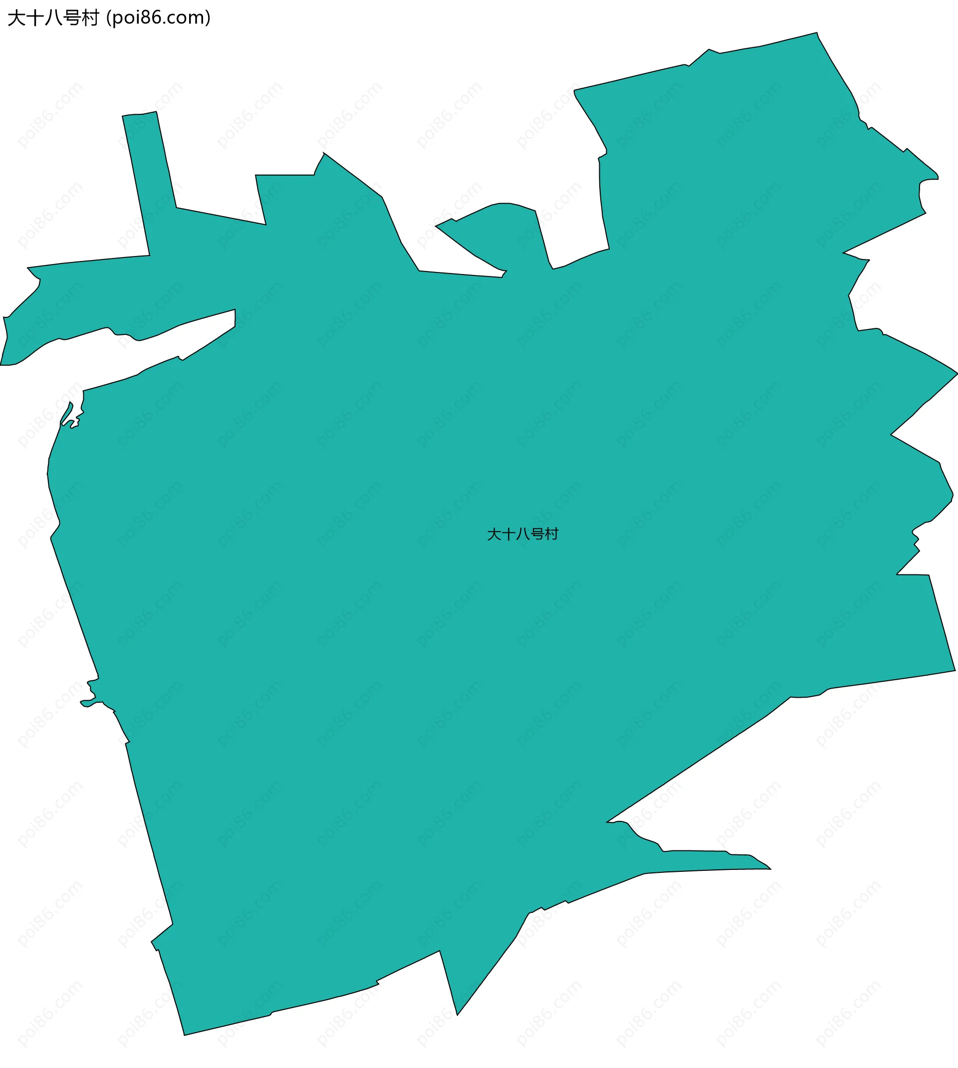 大十八号村边界地图