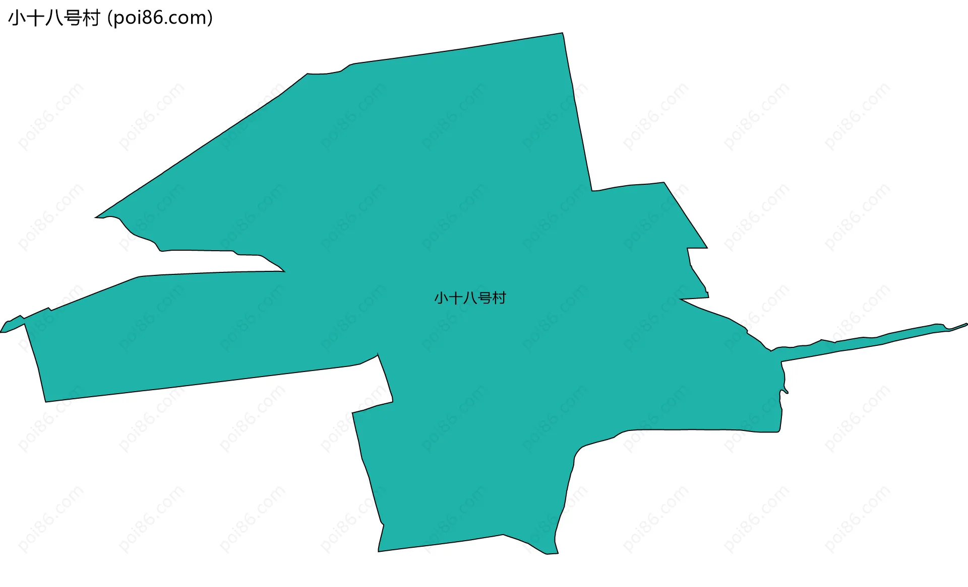小十八号村边界地图