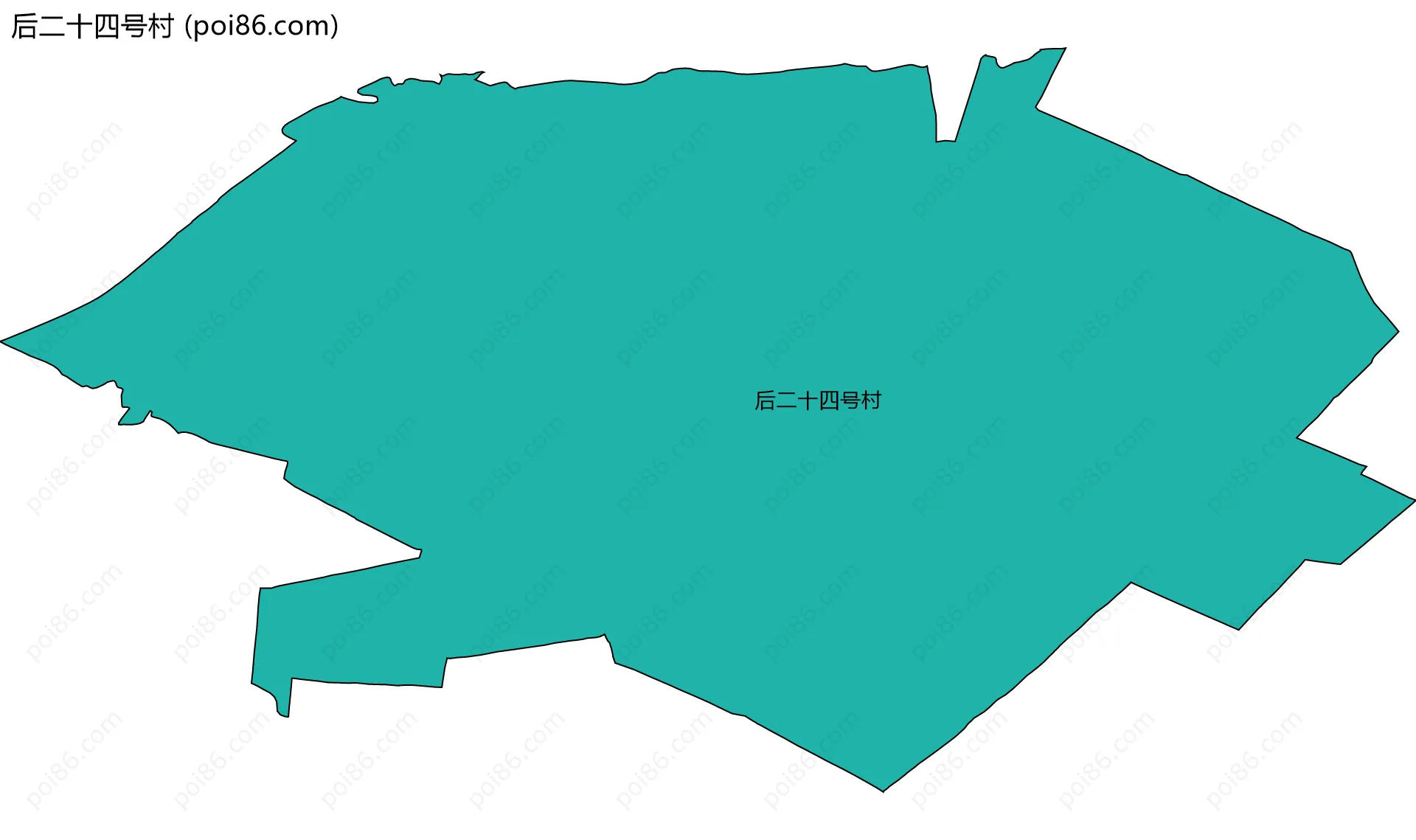 后二十四号村边界地图