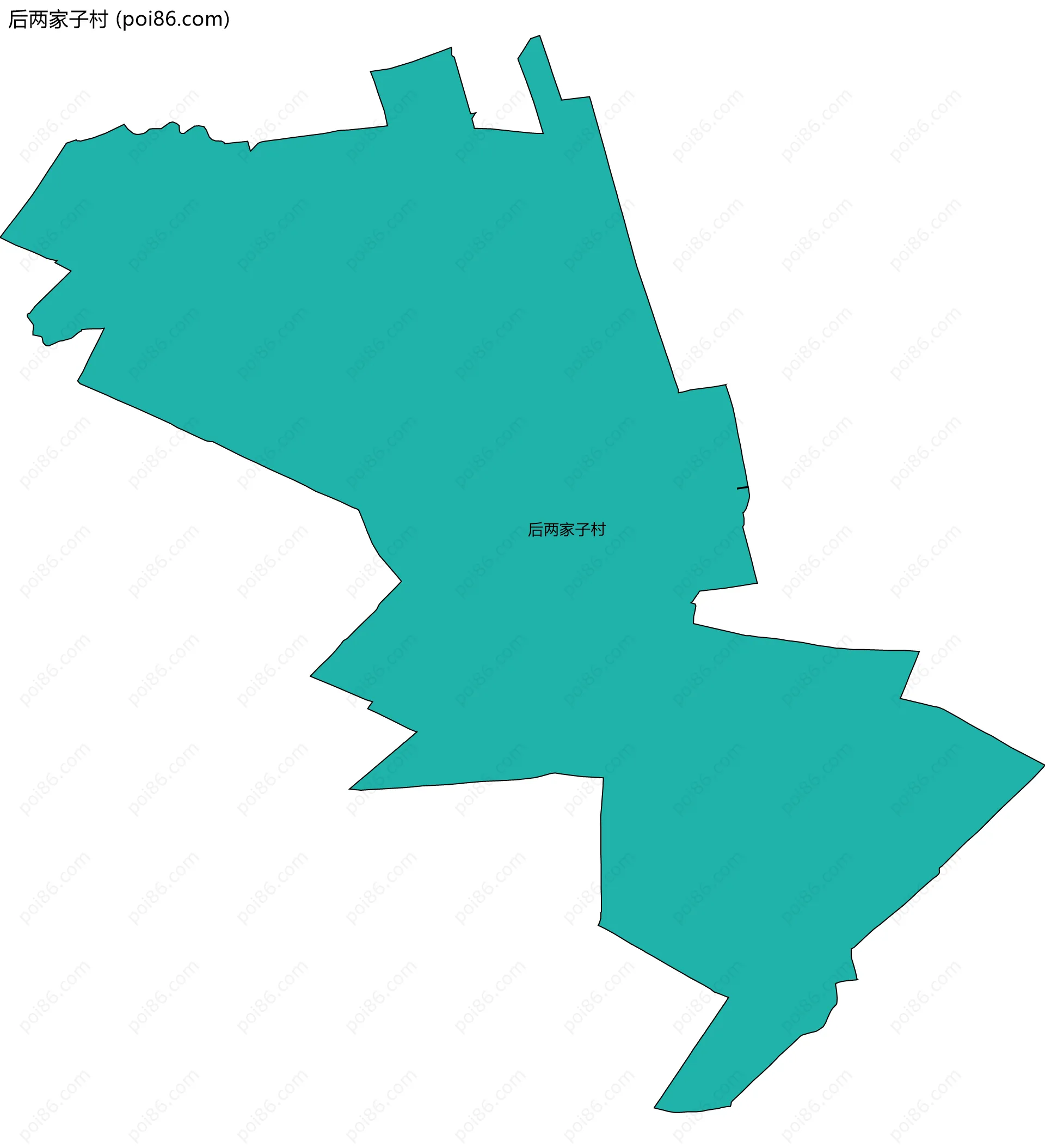 后两家子村边界地图
