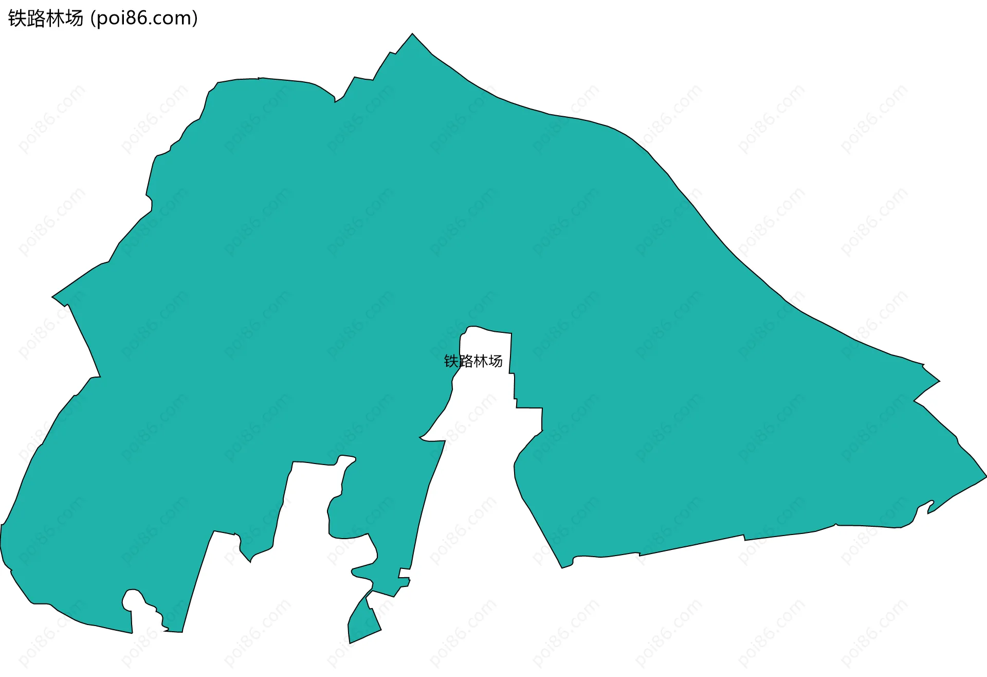 铁路林场边界地图