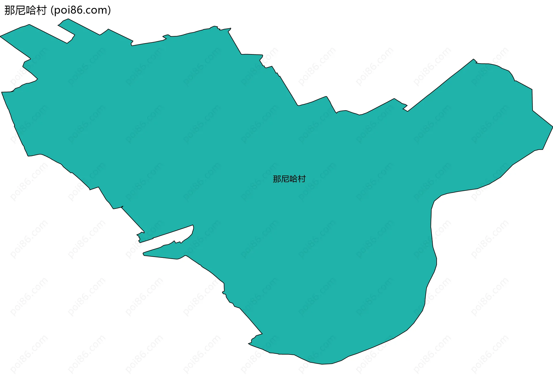 那尼哈村边界地图